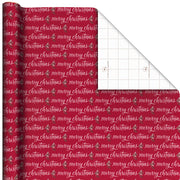 Hallmark Cinnamon-Scented Merry Christmas on Red Wrapping Paper Roll, 20 sq. ft.