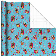 Hallmark Elf Buddy the Elf™ Poses on Blue Christmas Wrapping Paper Roll, 25 sq. ft.