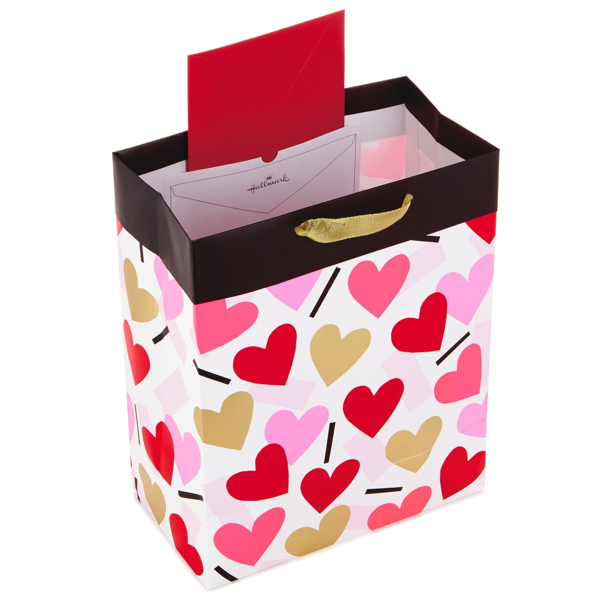 Hallmark 13" Confetti Hearts Valentine's Day Gift Bag