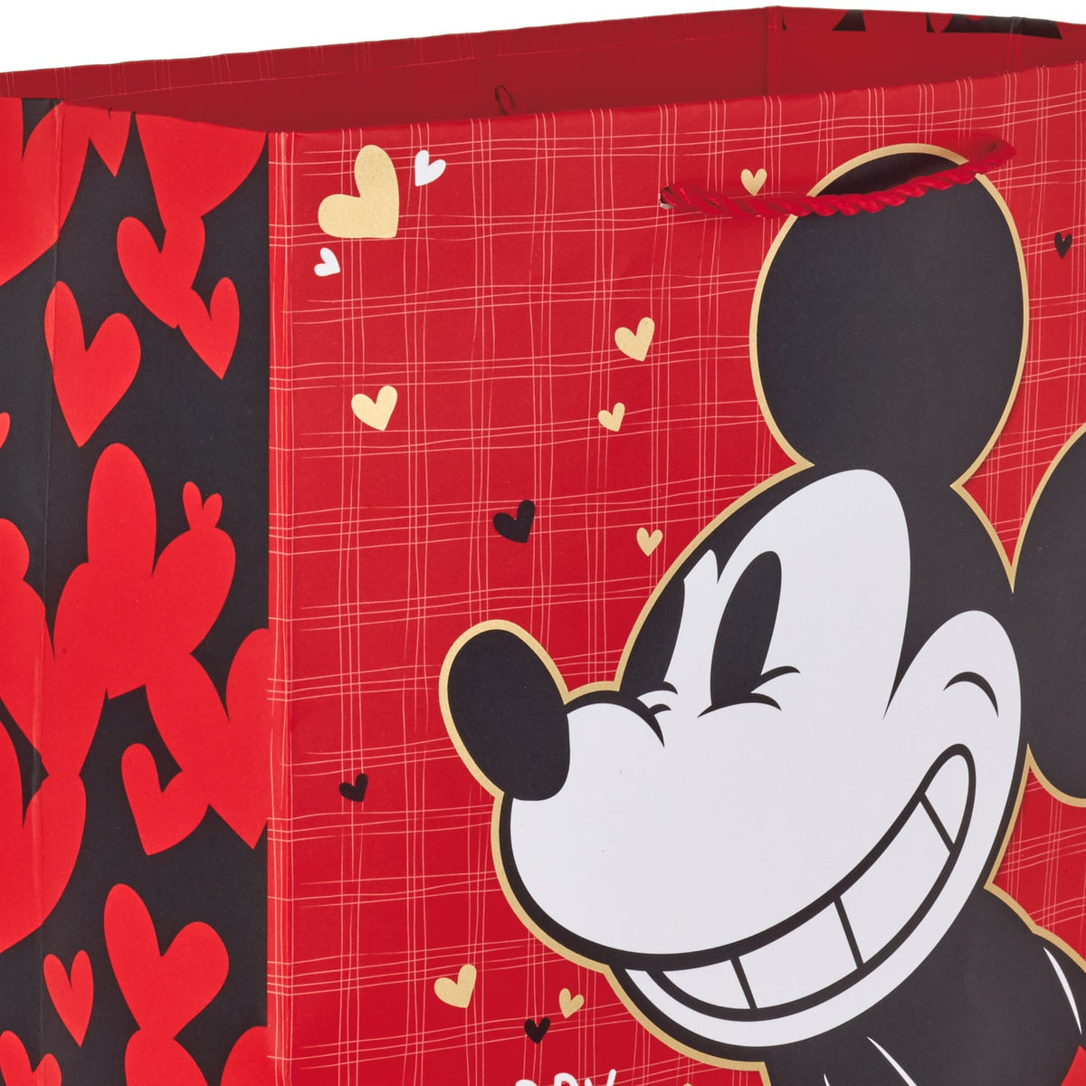 Hallmark 13" Disney Mickey Mouse Valentine's Day Gift Bag