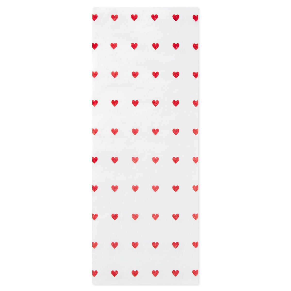 Hallmark Tiny Red Hearts on White Tissue Paper, 6 sheets