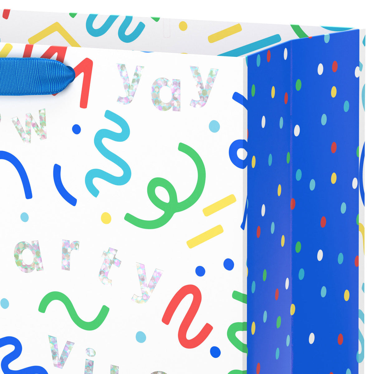Hallmark 15.5'' Colorful Squiggles and Party Vibes Extra-Large Gift Bag