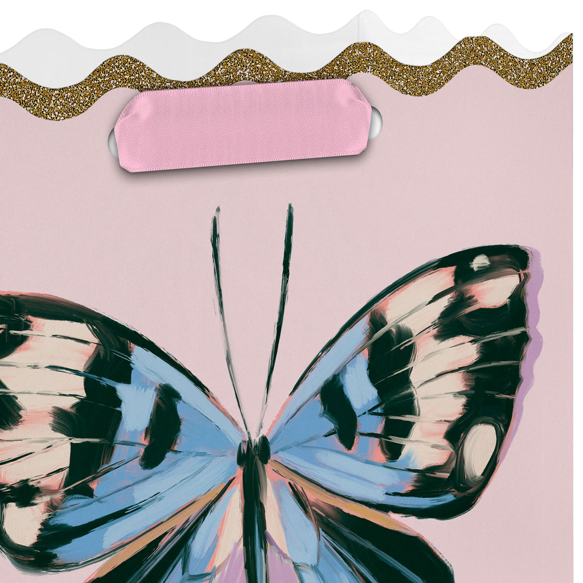 Hallmark 7.7'' Lacey Chabert Collection Butterfly on Pink Medium Gift Bag