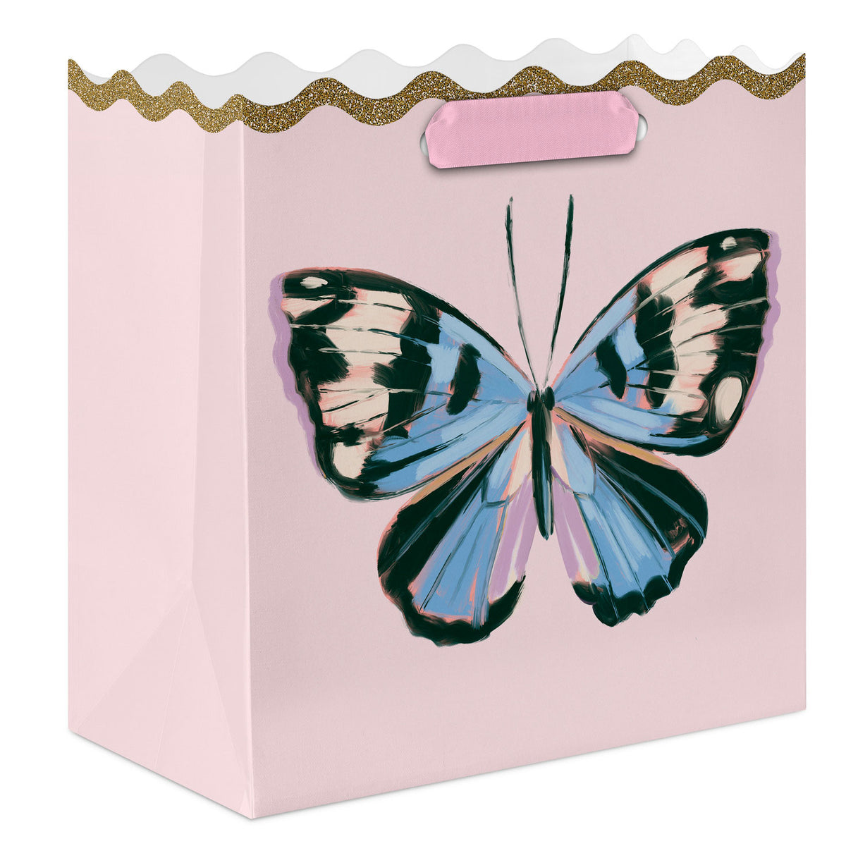 Hallmark 7.7'' Lacey Chabert Collection Butterfly on Pink Medium Gift Bag