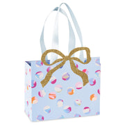Hallmark 4.8'' Lacey Chabert Collection Painted Dots on Periwinkle Small Gift Bag