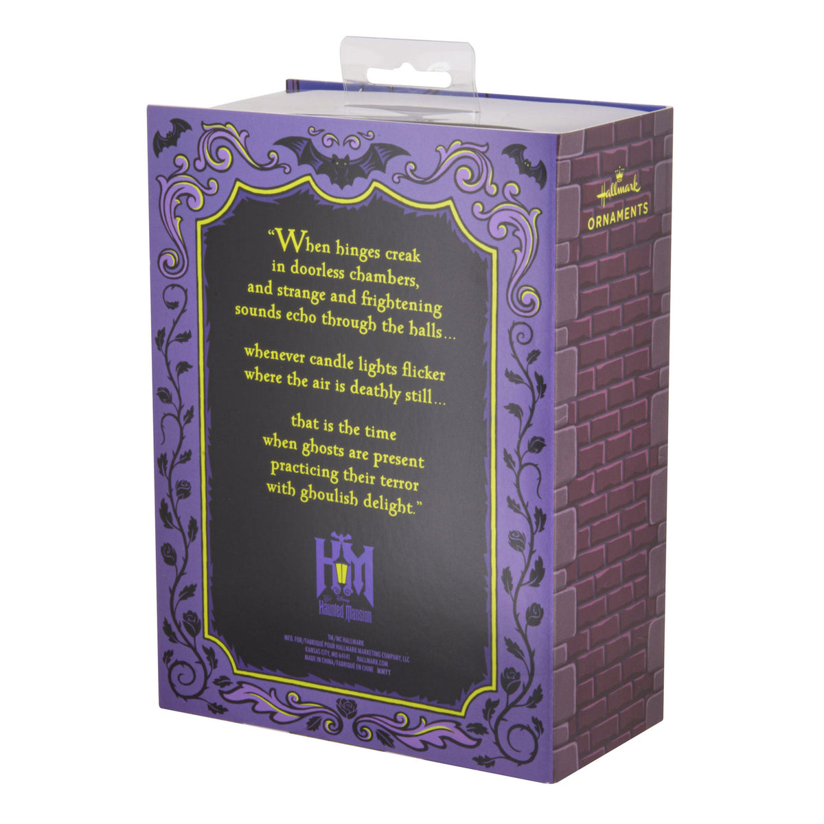 Hallmark Disney The Haunted Mansion Caretaker and Dog Hallmark Ornaments, Set of 2
