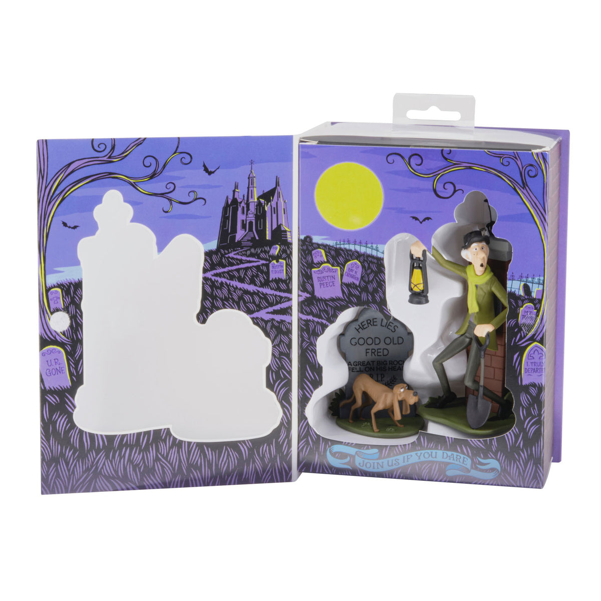 Hallmark Disney The Haunted Mansion Caretaker and Dog Hallmark Ornaments, Set of 2