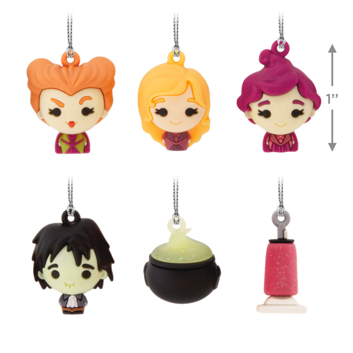 Hallmark Mini Disney Hocus Pocus Shatterproof Hallmark Ornaments, Set of 6
