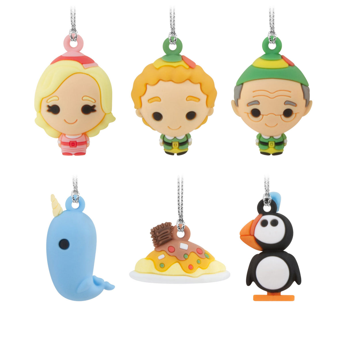 Hallmark Mini Elf Shatterproof Hallmark Ornaments, Set of 6