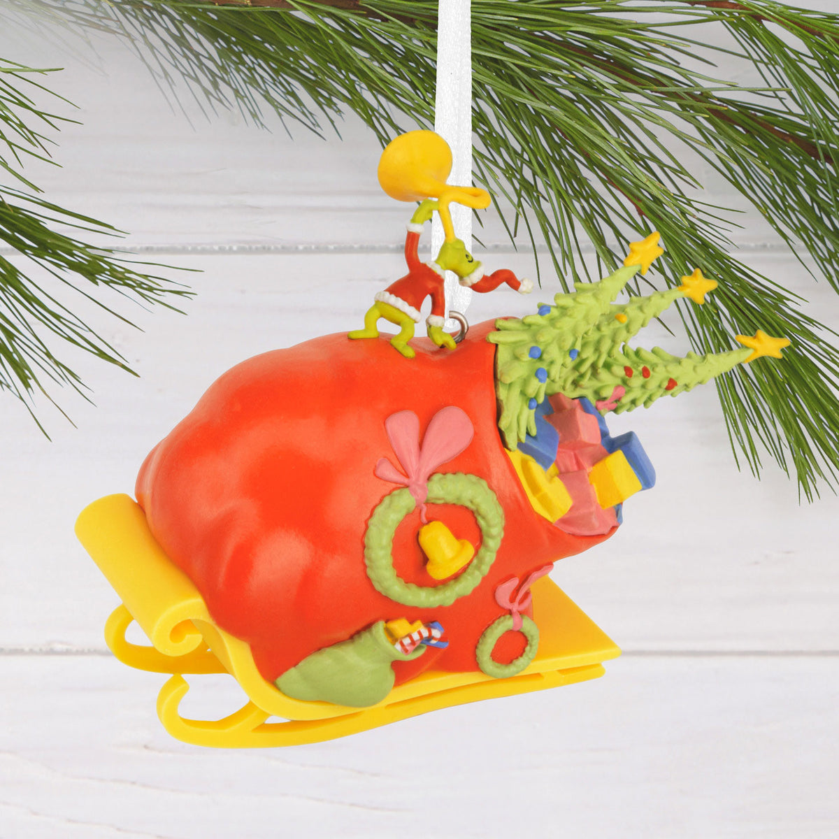 Hallmark Dr. Seuss's How the Grinch Stole Christmas!™ Grinch on Sleigh Hallmark Ornament
