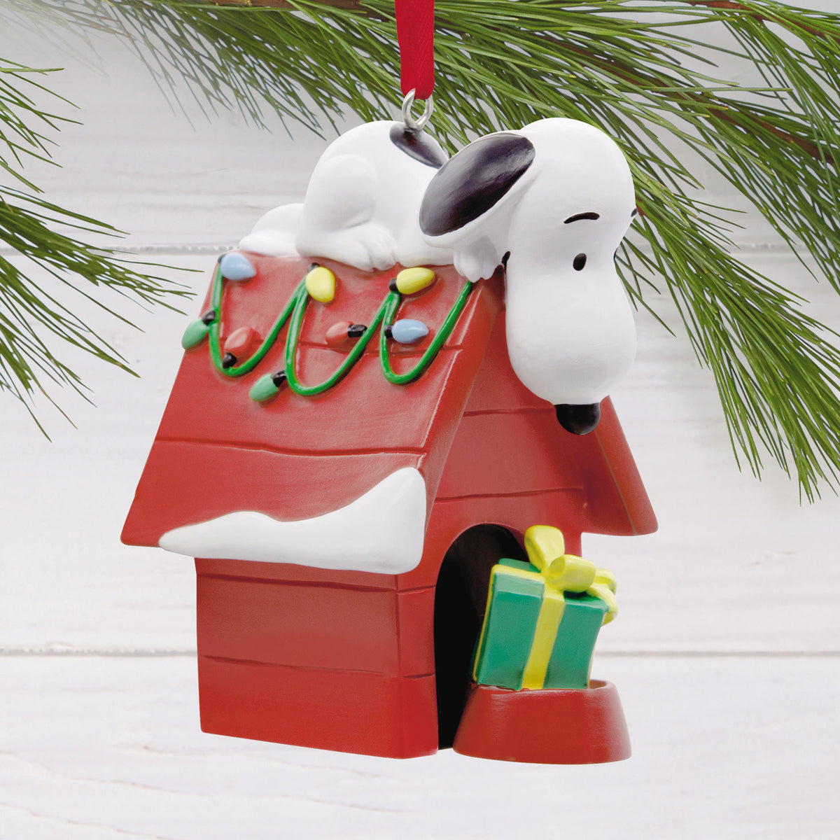 Hallmark Peanuts® Snoopy on Holiday Doghouse Hallmark Ornament