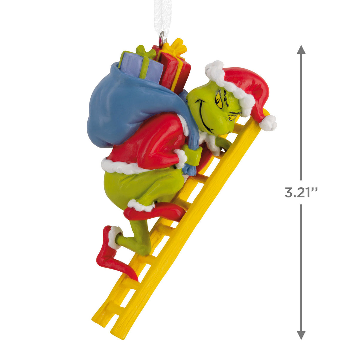 Hallmark Dr. Seuss's How the Grinch Stole Christmas!™ Grinch on Ladder Hallmark Ornament