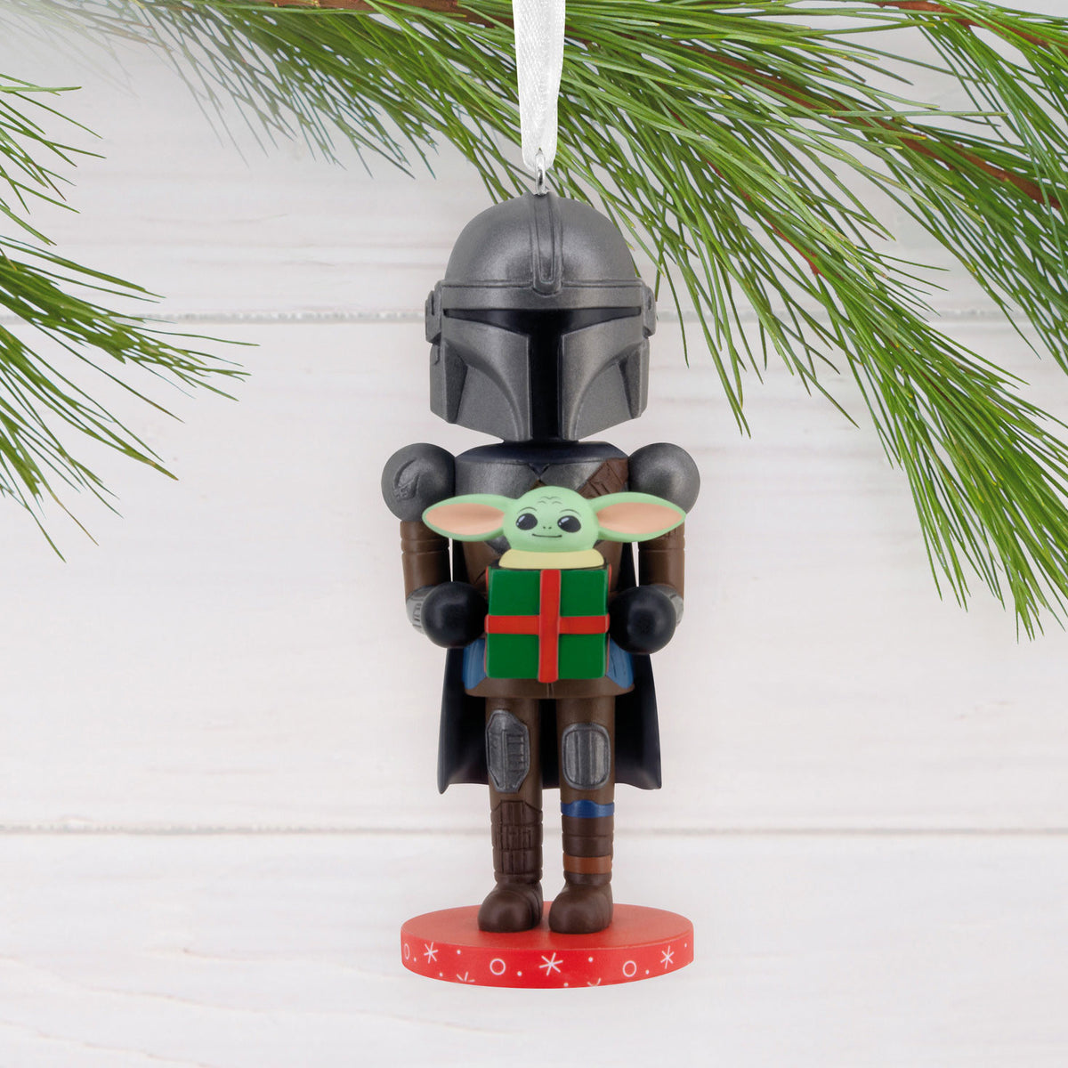 Hallmark Star Wars: The Mandalorian™ and Grogu Nutcracker Hallmark Ornament