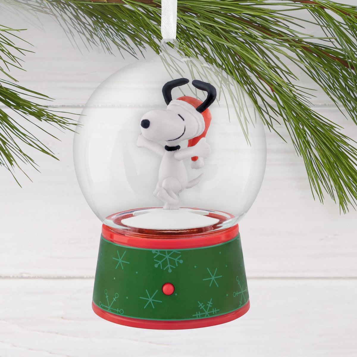 Hallmark Peanuts® Snoopy Musical Snow Globe Hallmark Ornament With Motion