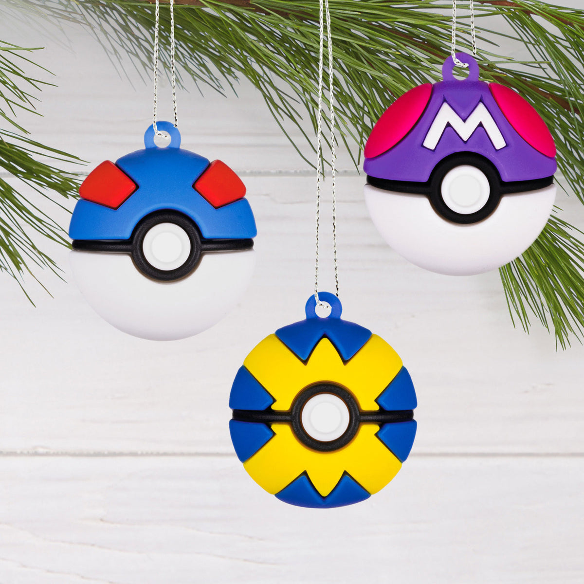 Hallmark Mini Pokémon Poké Ball Shatterproof Hallmark Ornaments, Set of 6