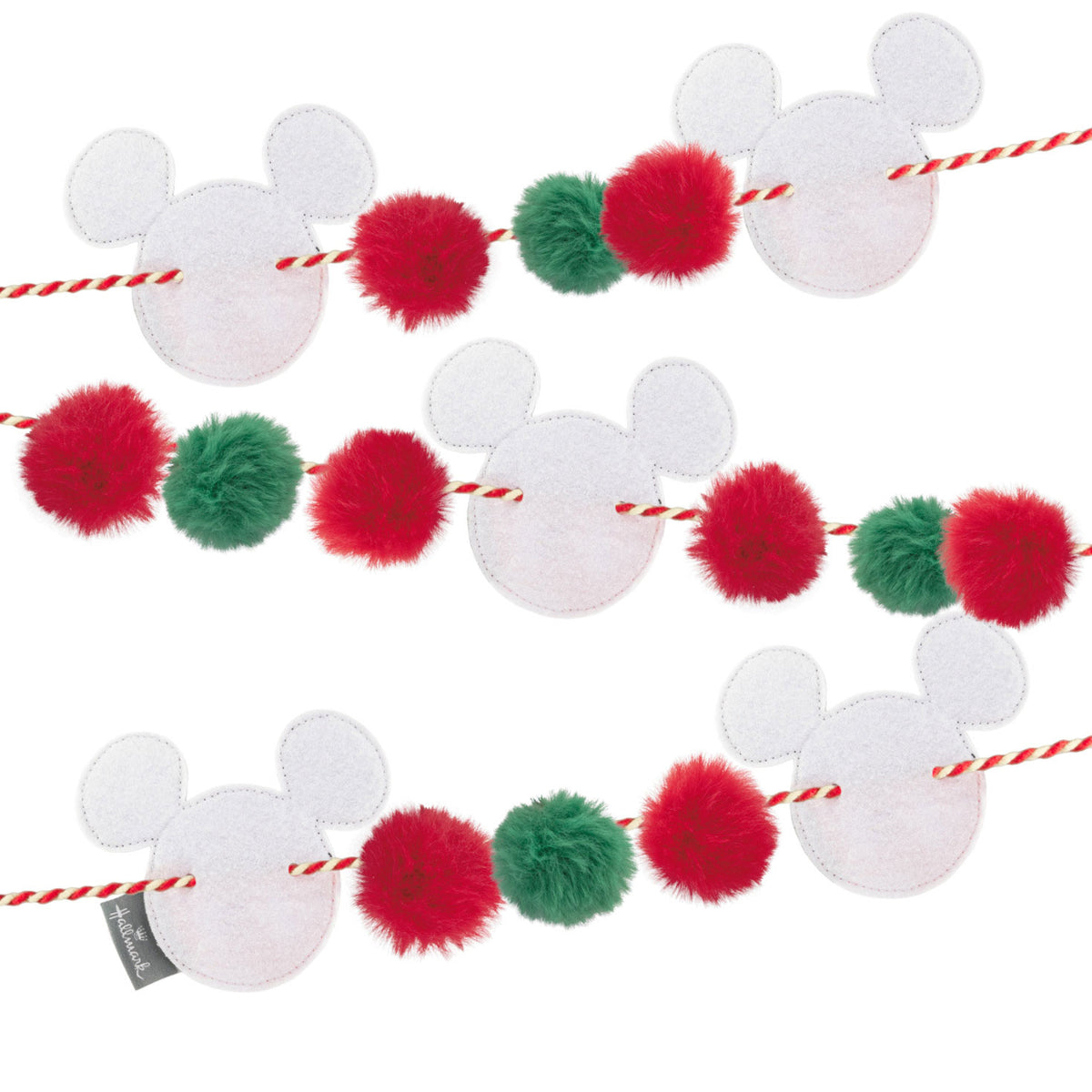 Hallmark Disney Mickey Mouse Ears Fabric Hallmark Garland, 72''