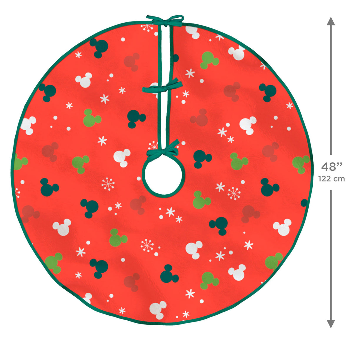 Hallmark Disney Mickey Mouse Ears Fabric Hallmark Tree Skirt, 48''