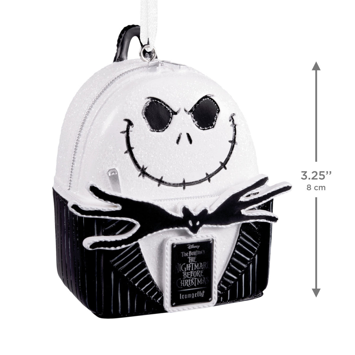Hallmark Loungefly Disney Tim Burton's The Nightmare Before Christmas Jack Skellington Backpack Hallmark Ornament