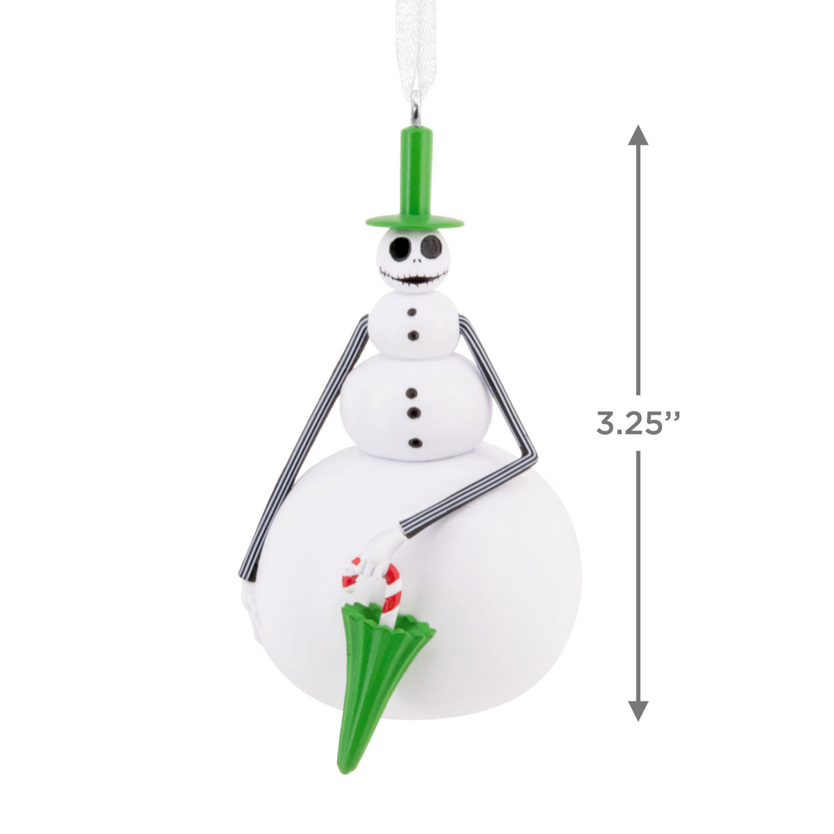 Hallmark Disney Tim Burton's The Nightmare Before Christmas Snowman Jack Skellington Hallmark Ornament