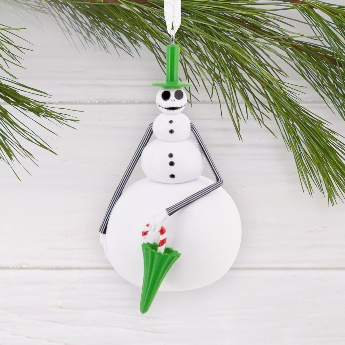 Hallmark Disney Tim Burton's The Nightmare Before Christmas Snowman Jack Skellington Hallmark Ornament