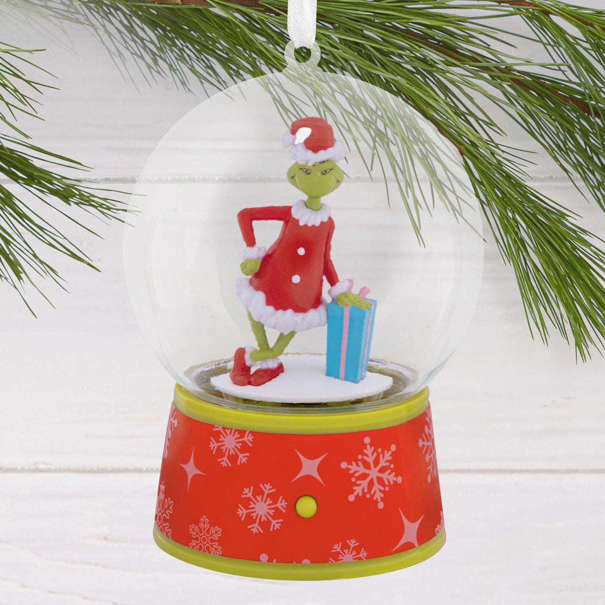 Hallmark Dr. Seuss's How the Grinch Stole Christmas!™ Musical Snow Globe Hallmark Ornament With Motion