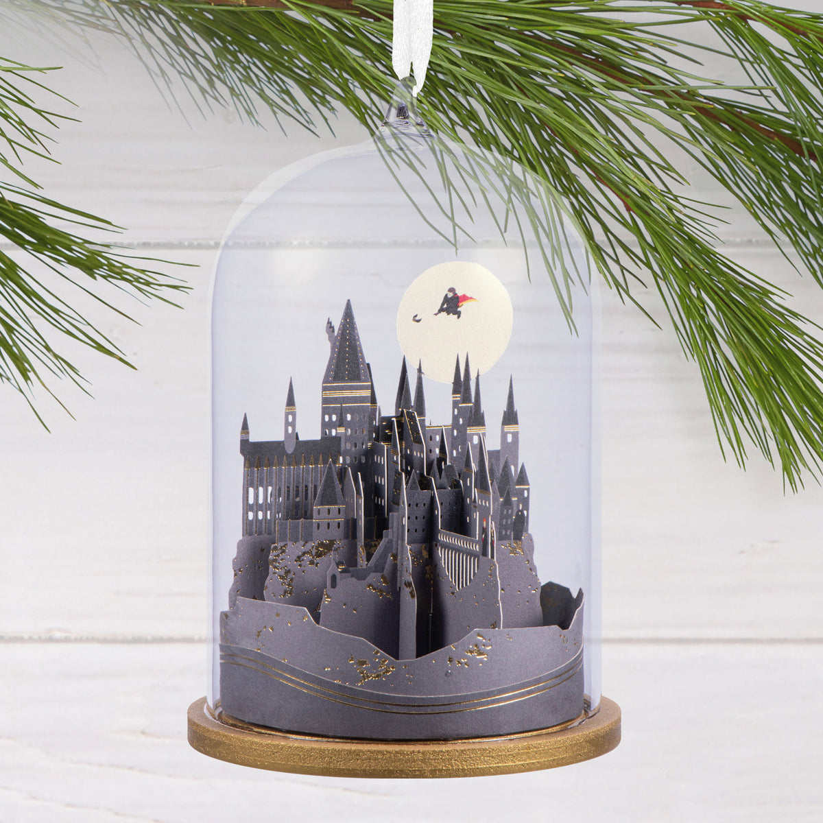 Hallmark Harry Potter™ Hogwarts™ Castle Cloche Glass and Paper Hallmark Ornament