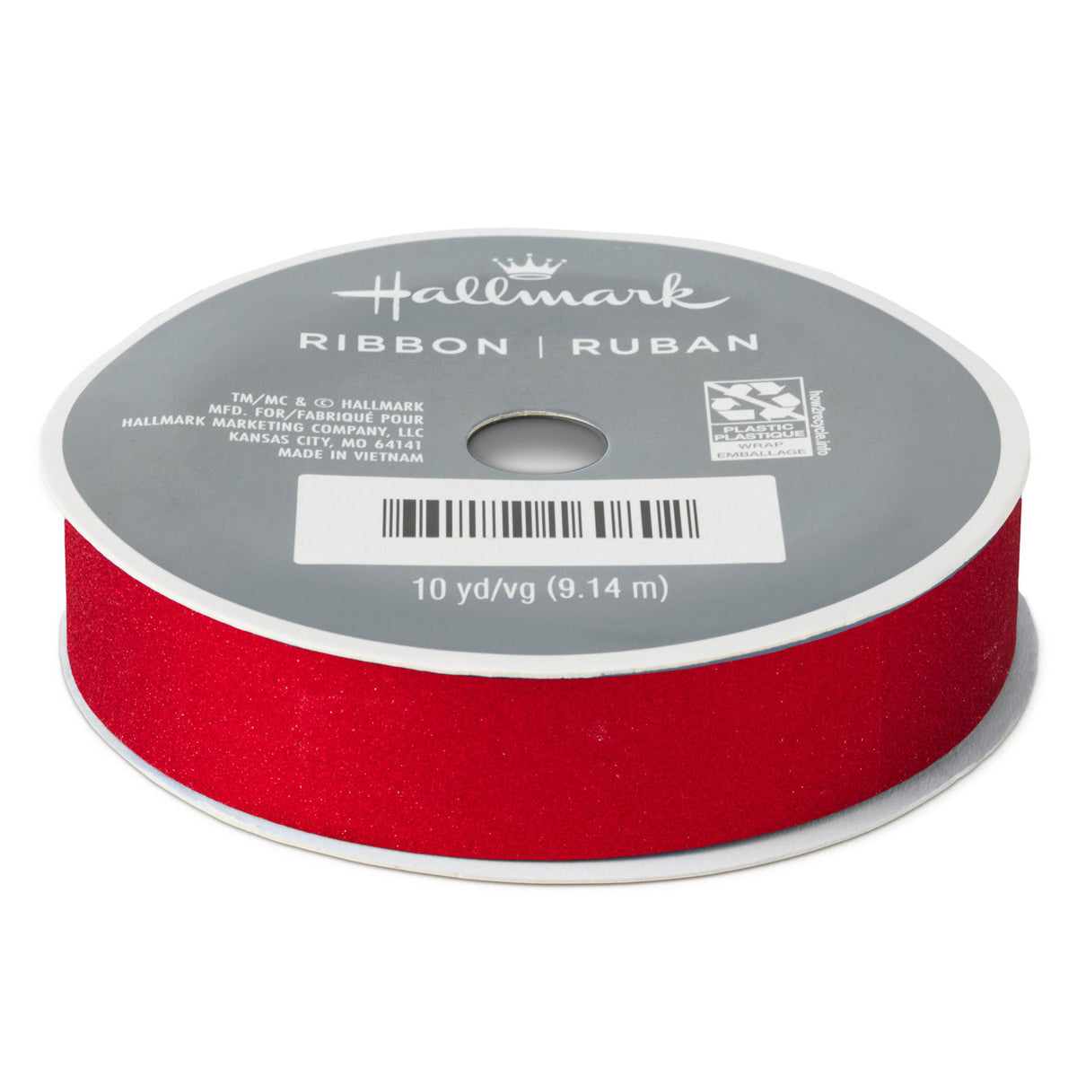 Hallmark 0.6'' Sparkly Red Ribbon