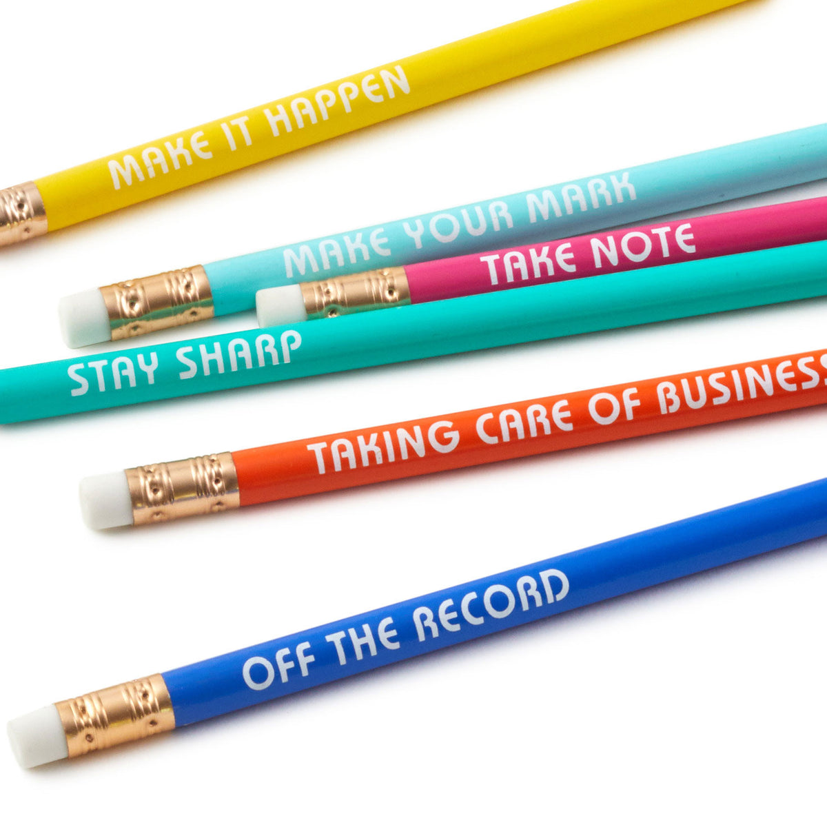 Hallmark Motivating Messages Wooden Pencils, Pack of 6