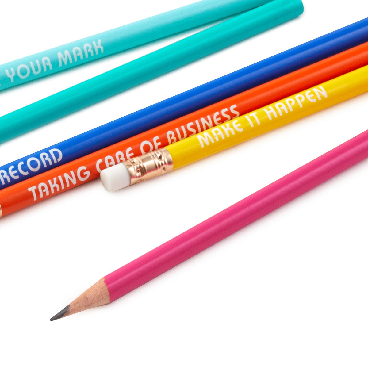 Hallmark Motivating Messages Wooden Pencils, Pack of 6