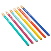 Hallmark Motivating Messages Wooden Pencils, Pack of 6