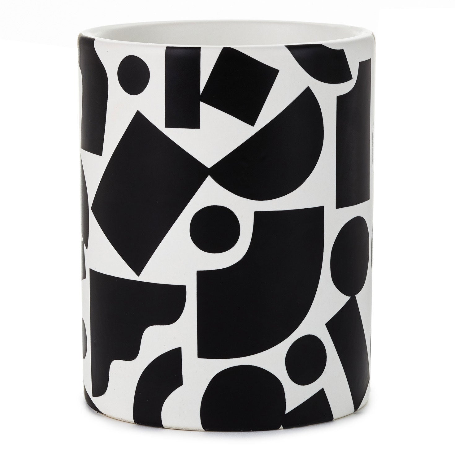 Hallmark Black and White Round Pencil Caddy
