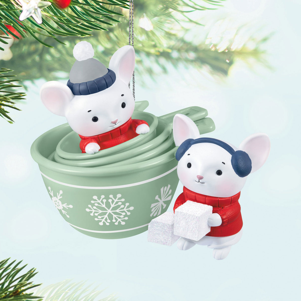 Hallmark Merry Mice in Measuring Cups Ornament