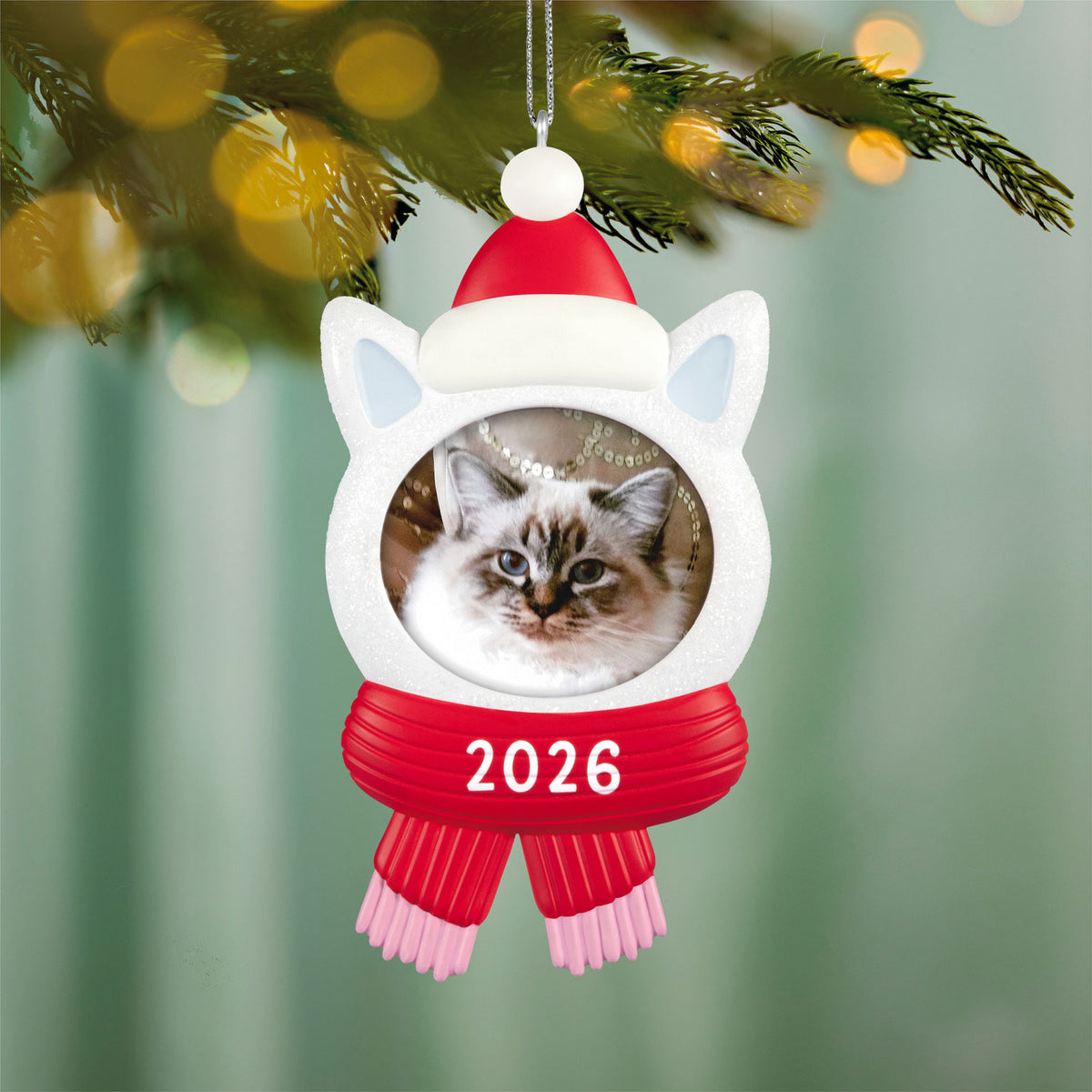 Hallmark Snow Cat 2026 Photo Frame Ornament