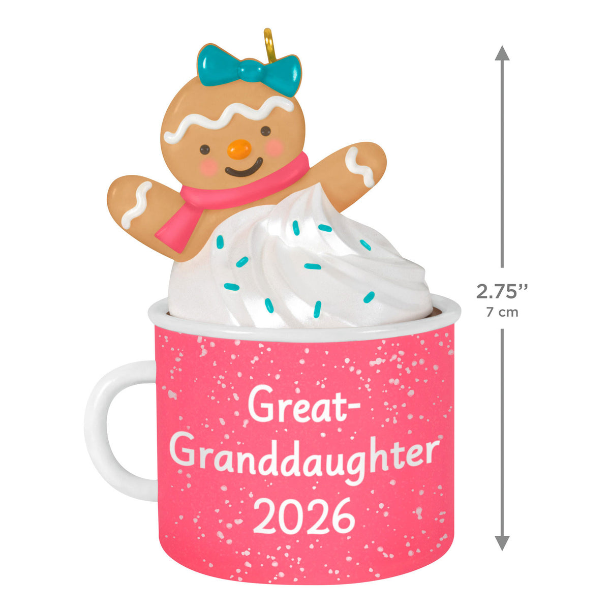 Hallmark Great-Granddaughter Hot Cocoa Mug 2026 Ornament