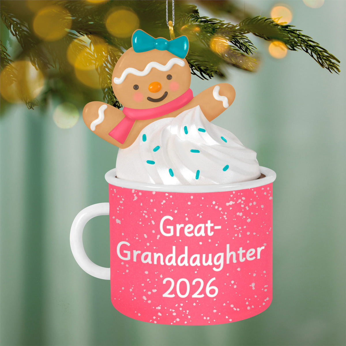 Hallmark Great-Granddaughter Hot Cocoa Mug 2026 Ornament