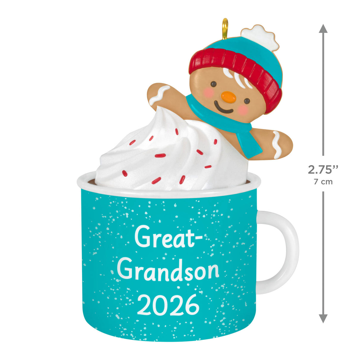 Hallmark Great-Grandson Hot Cocoa Mug 2026 Ornament