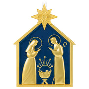 Hallmark God So Loved the World Nativity Metal Ornament
