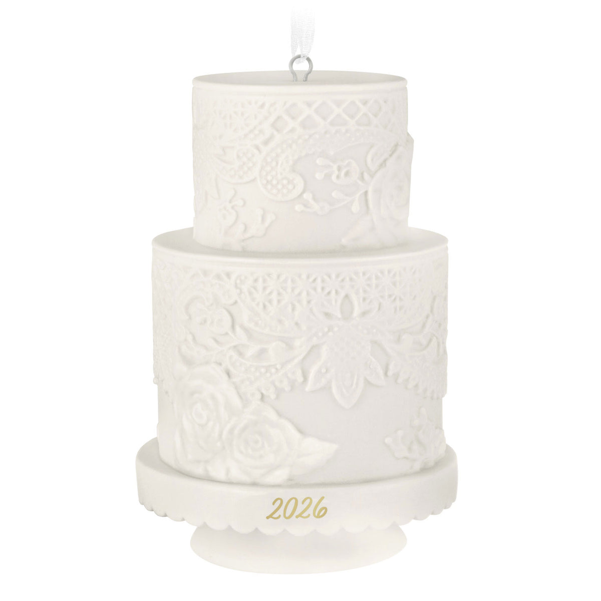 Hallmark Wedding Cake 2026 Porcelain Ornament