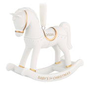 Hallmark Baby's First Christmas Rocking Horse 2026 Porcelain Ornament