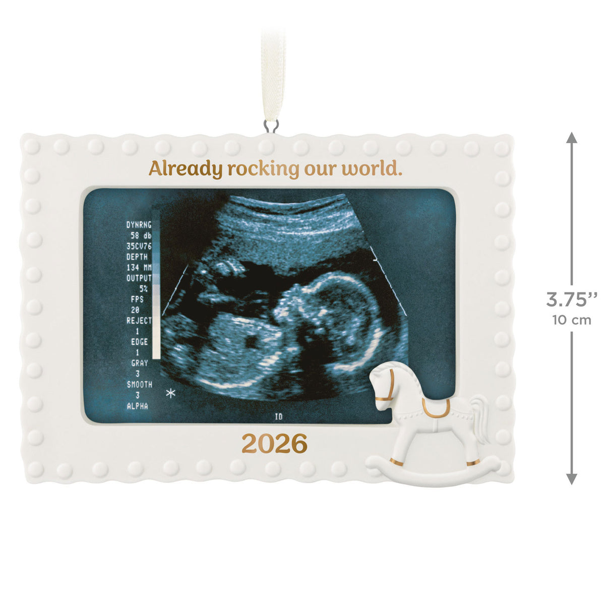 Hallmark Already Rocking Our World 2026 Photo Frame Porcelain Ornament