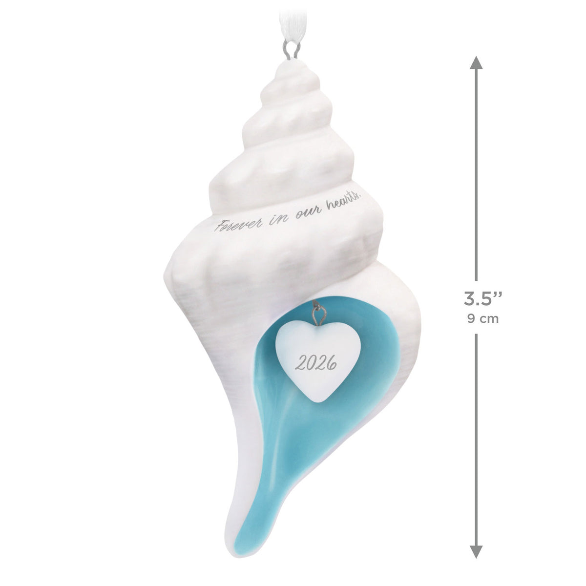 Hallmark Forever in Our Hearts Shell 2026 Porcelain Ornament
