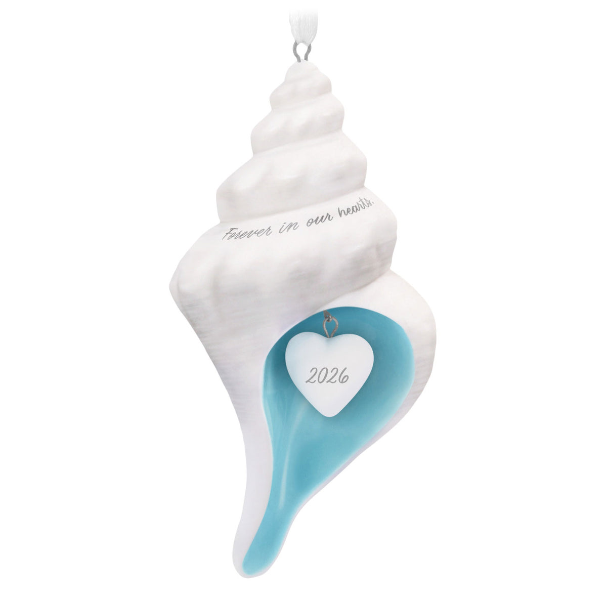 Hallmark Forever in Our Hearts Shell 2026 Porcelain Ornament