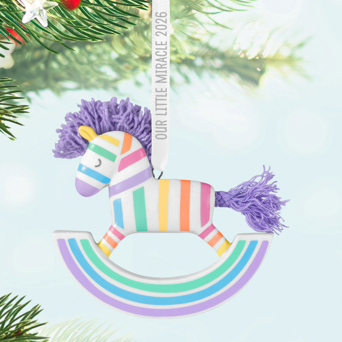 Hallmark Our Little Miracle 2026 Porcelain and Fabric Ornament