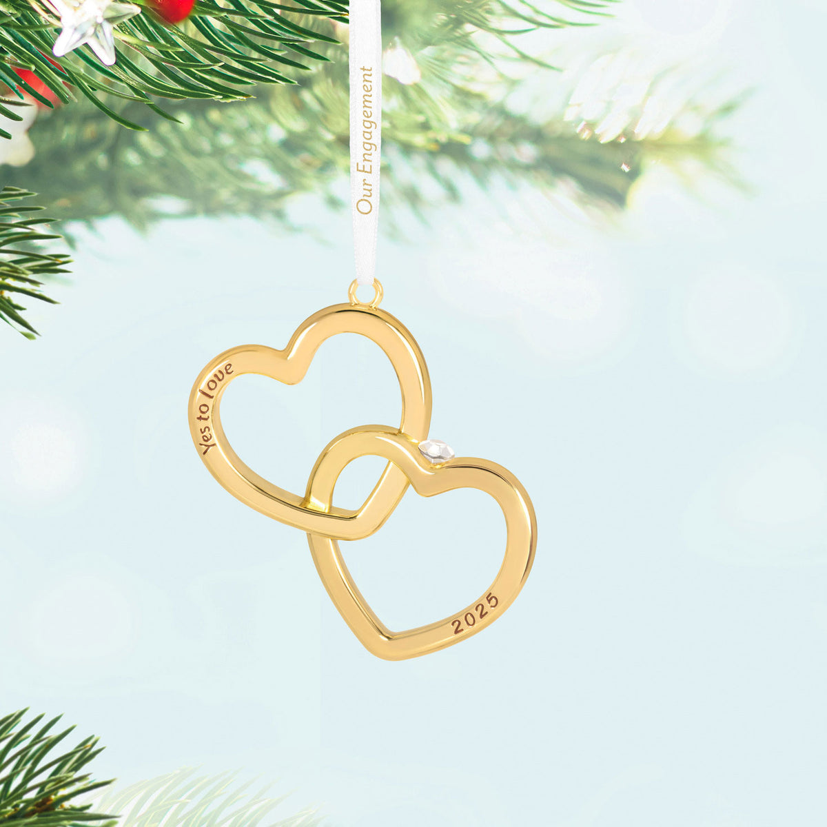 Hallmark Our Engagement 2025 Metal Ornament
