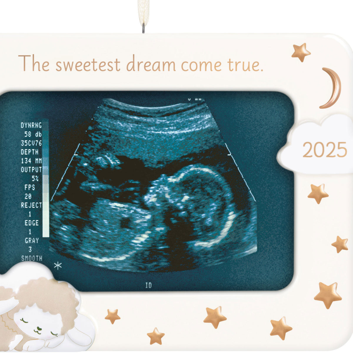 Hallmark Sweetest Dream Come True 2025 Photo Frame Porcelain Ornament