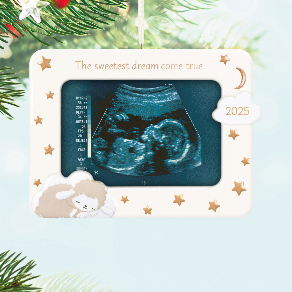 Hallmark Sweetest Dream Come True 2025 Photo Frame Porcelain Ornament