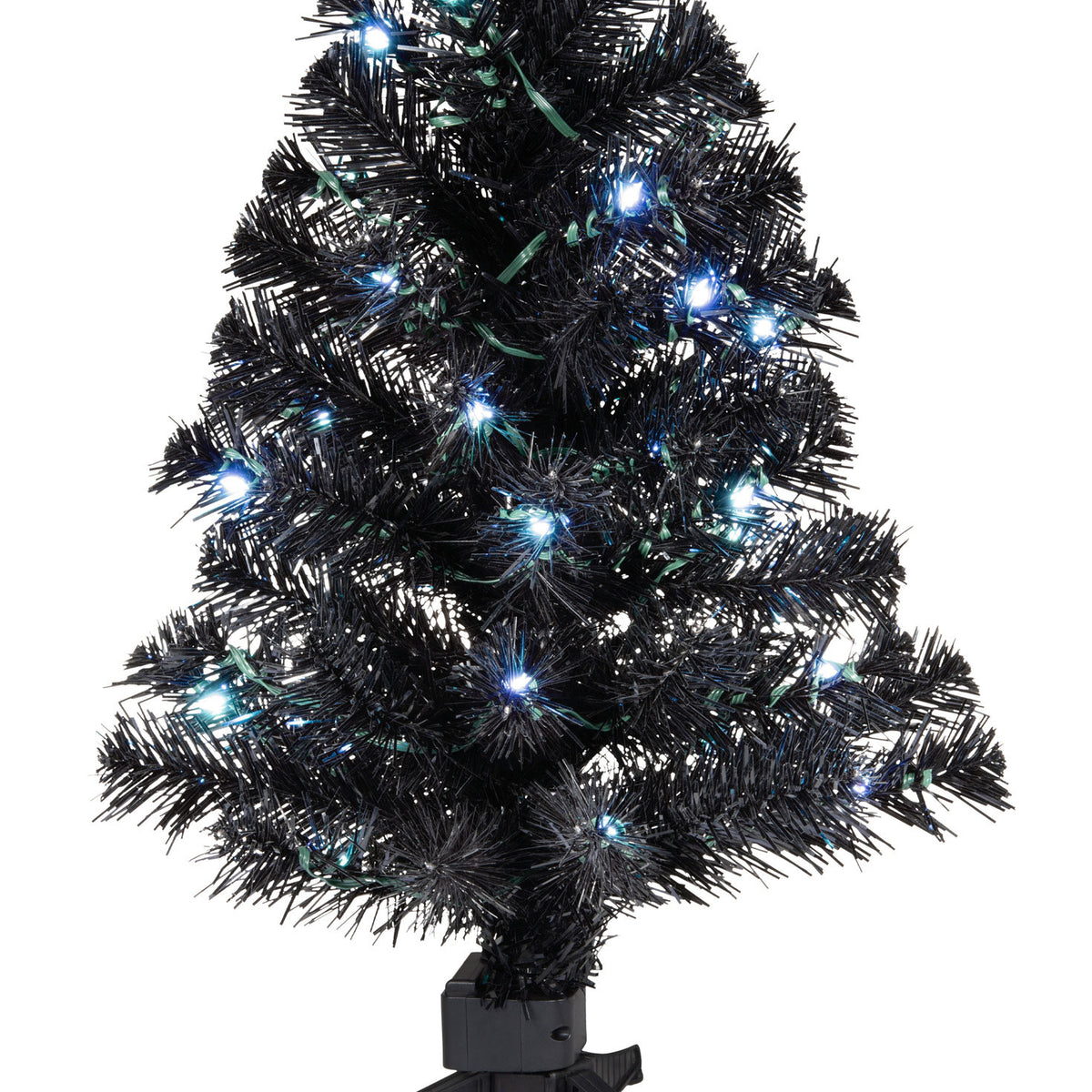 Hallmark Mini ShowToppers Black Christmas Tree With Light, 17''