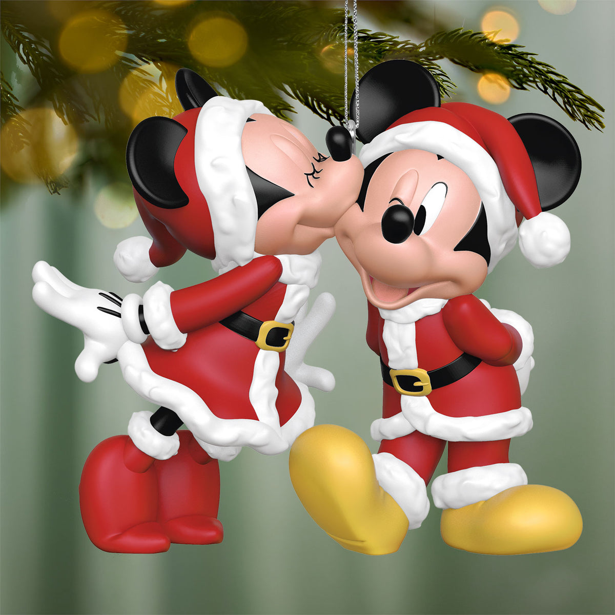 Hallmark Disney Mickey and Minnie Merry Kissmas! Ornament