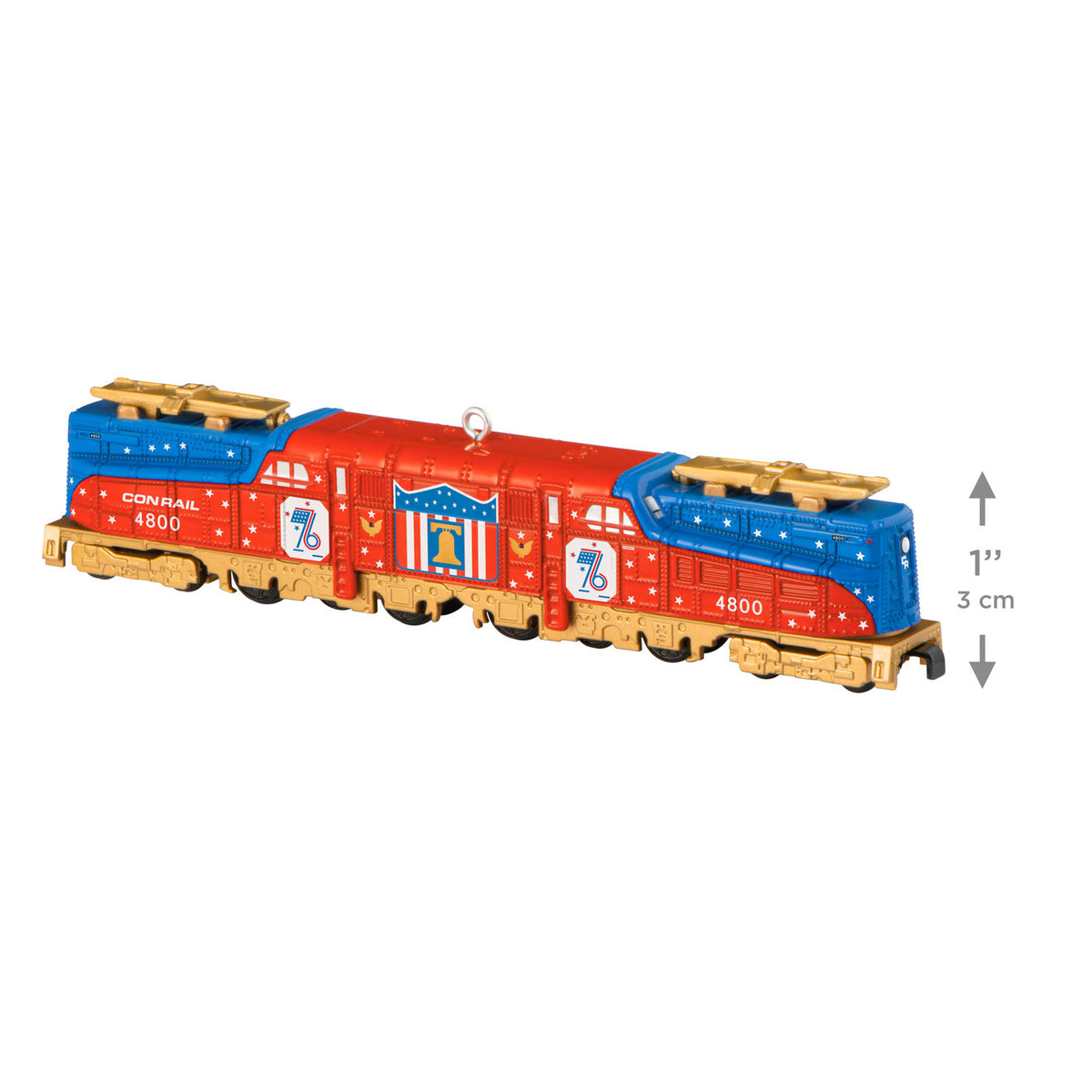 Hallmark Lionel® Trains Conrail Bicentennial GG1 Locomotive With Gold Accents Metal Ornament