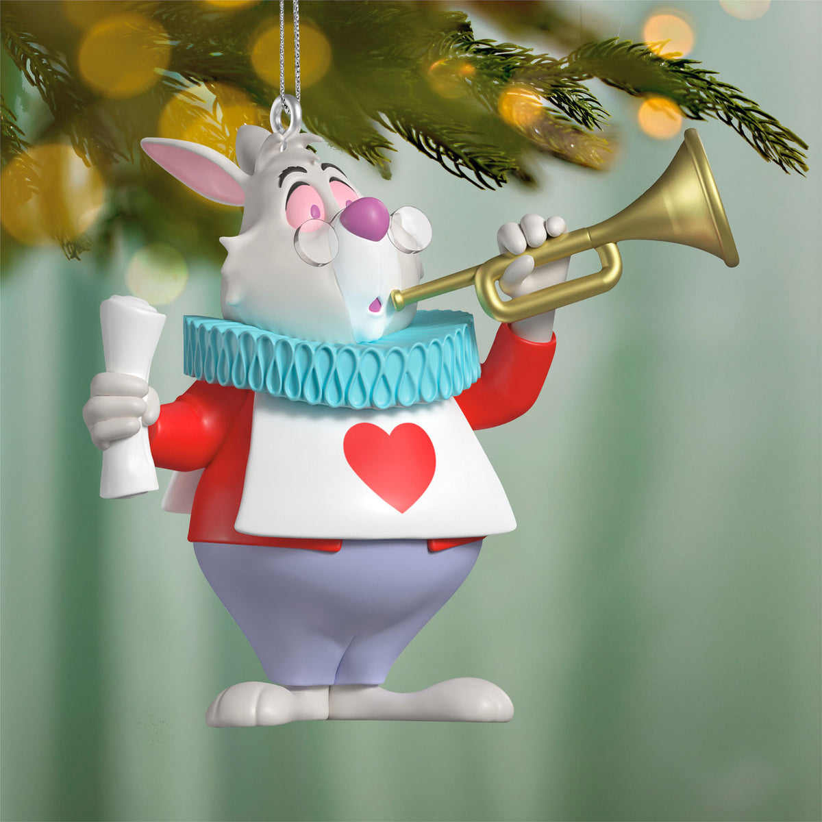 Hallmark Disney Alice in Wonderland 75th Anniversary The White Rabbit Ornament